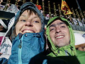 Waiting for the sunrise at Adam's peak (Sri Lanka).