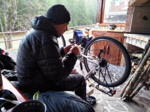 Fixing the chain again.