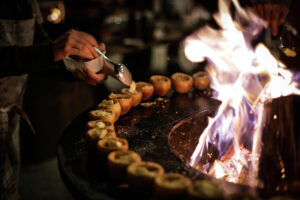 Open fire really made the atmosphere. Open fire really made the atmosphere.