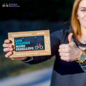 Less politics, more pedalling bike plate