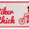 bike plate biker chick