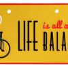 bike plate life is all about balance