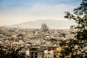 Panorama view on Barcelona