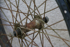 Rusty spokes.