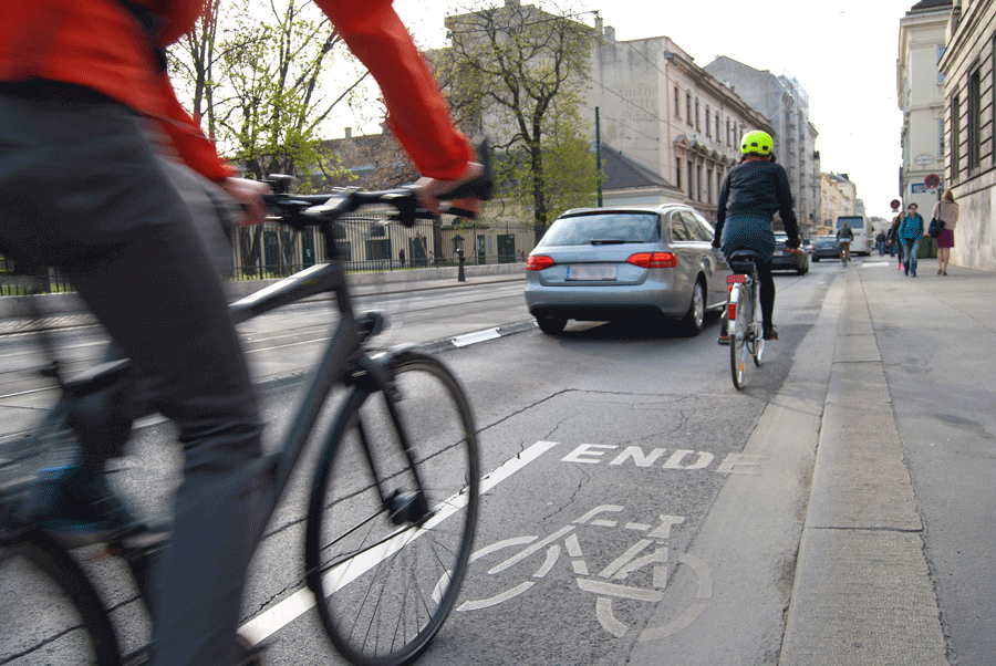 Cyclists bike lane bicycle bikes