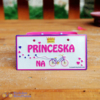 Princeska na kolesu tablica za kolo
