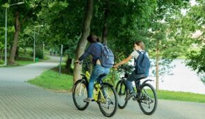 Try to find paths trough parks to avoid morning stress.