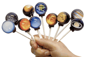 Solar System Planet Lollipops.