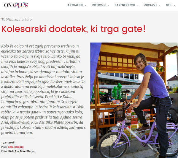 OnaPlus kolesarski dodatek