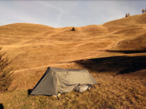 Autumn camping.