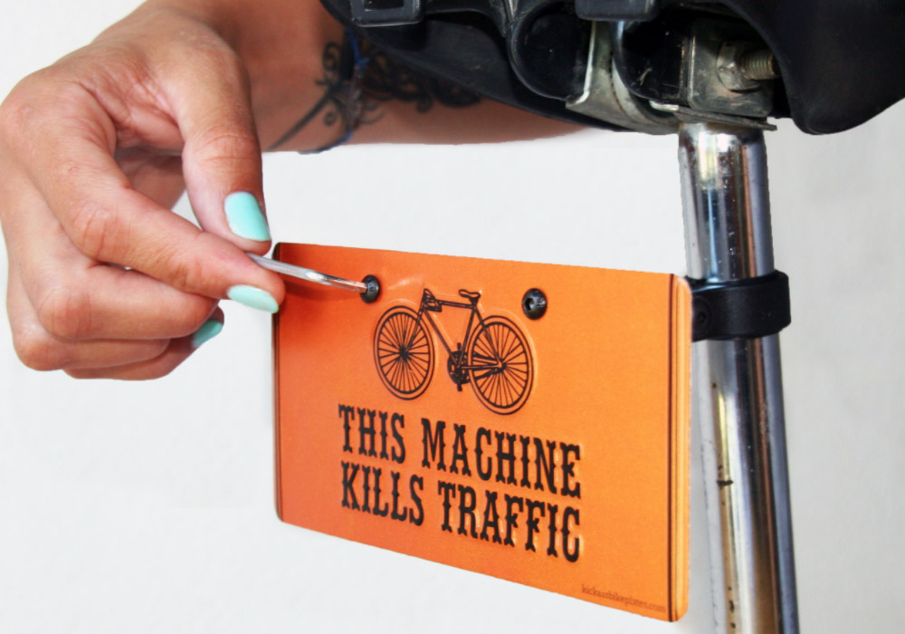 How to install holder for bike plate step 8